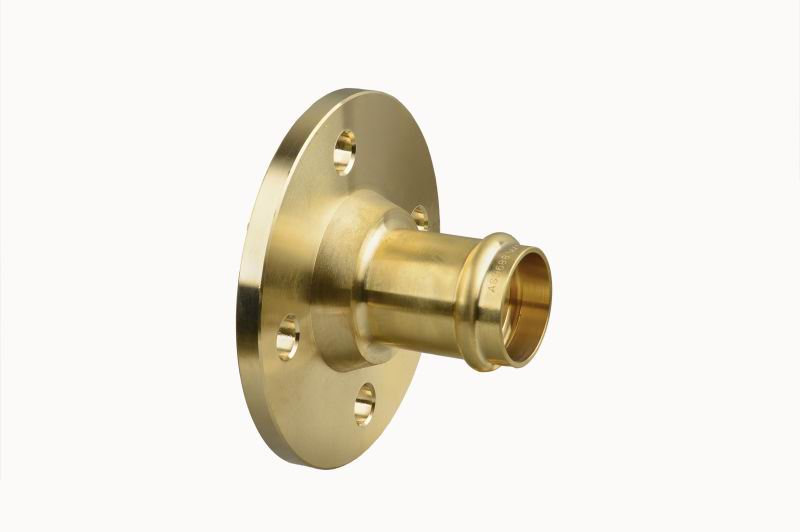 PIPE FLANGE 1-1/4 Unfinished Brass 