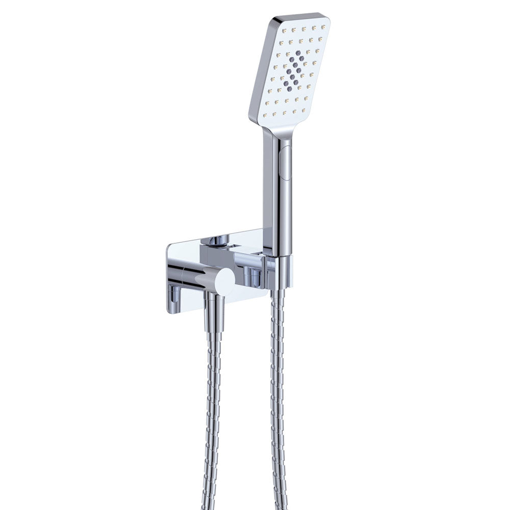 Fienza Tono Hand Shower Soft Square Plates - Chrome