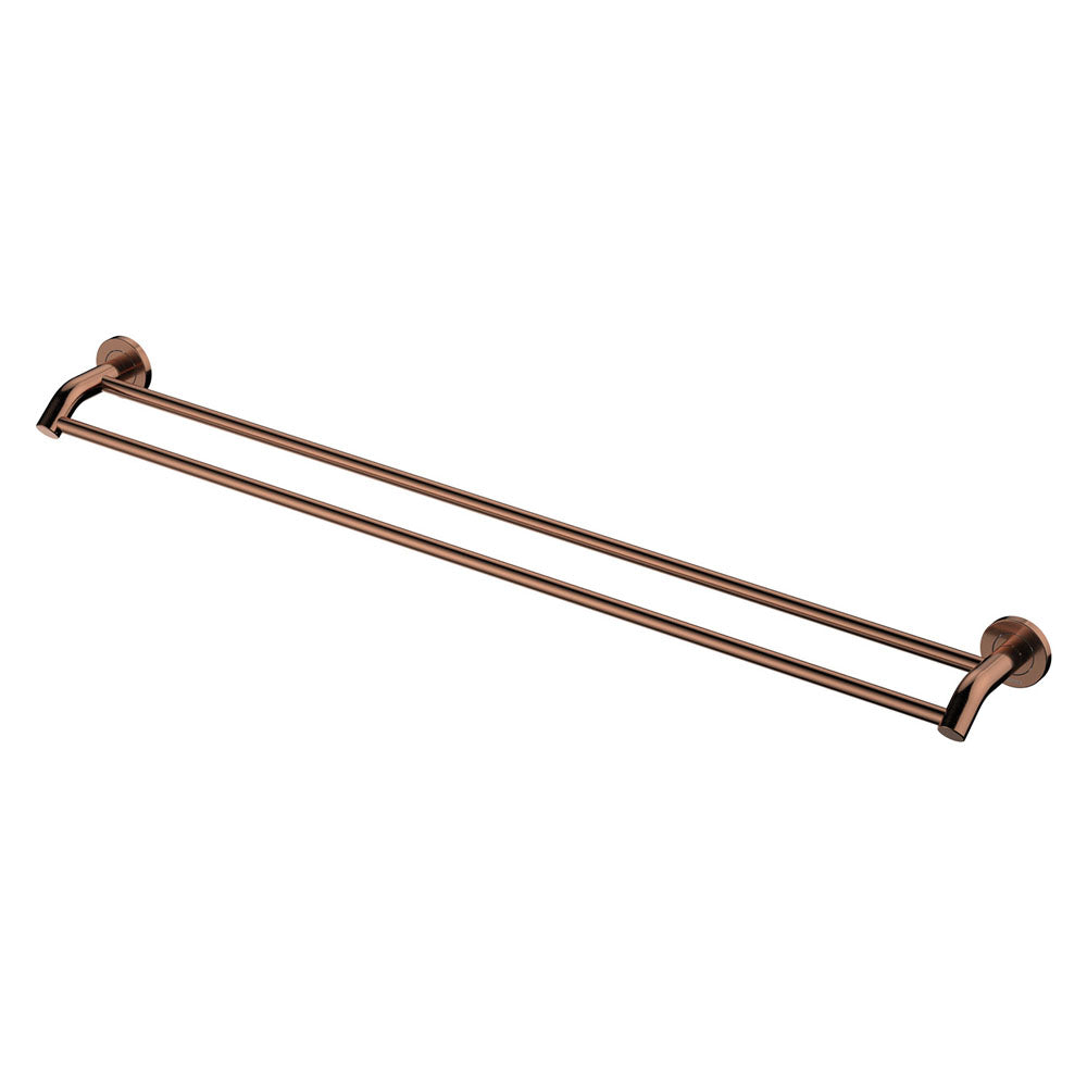 Fienza Kaya Double Towel Rail 900mm - Brushed Copper