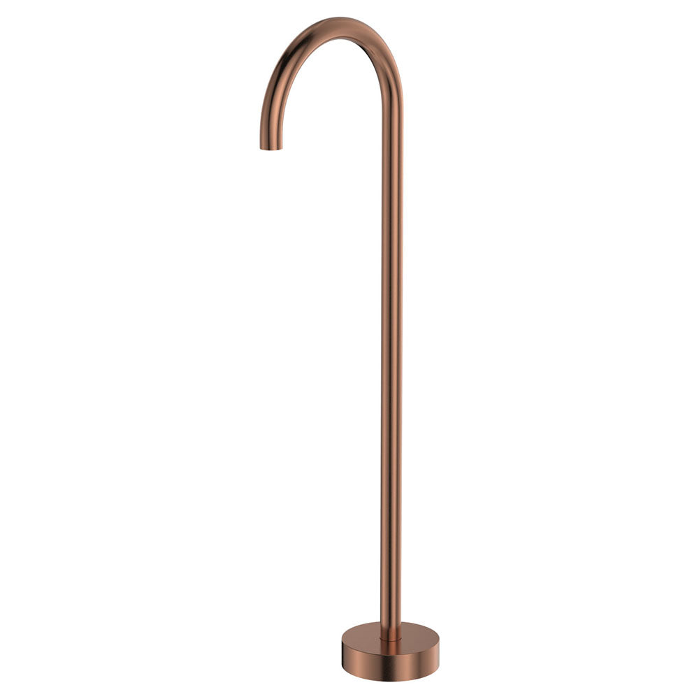 Fienza Kaya Floor Mounted Bath Outlet - Brushed Copper