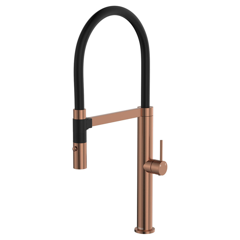 Fienza Kaya Pull Down Sink Mixer - Brushed Copper