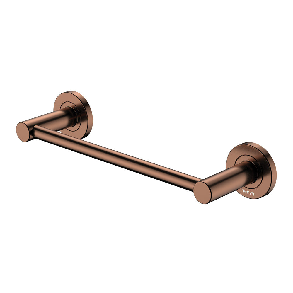 Fienza Kaya Single Towel Rail 300mm - Brushed Copper