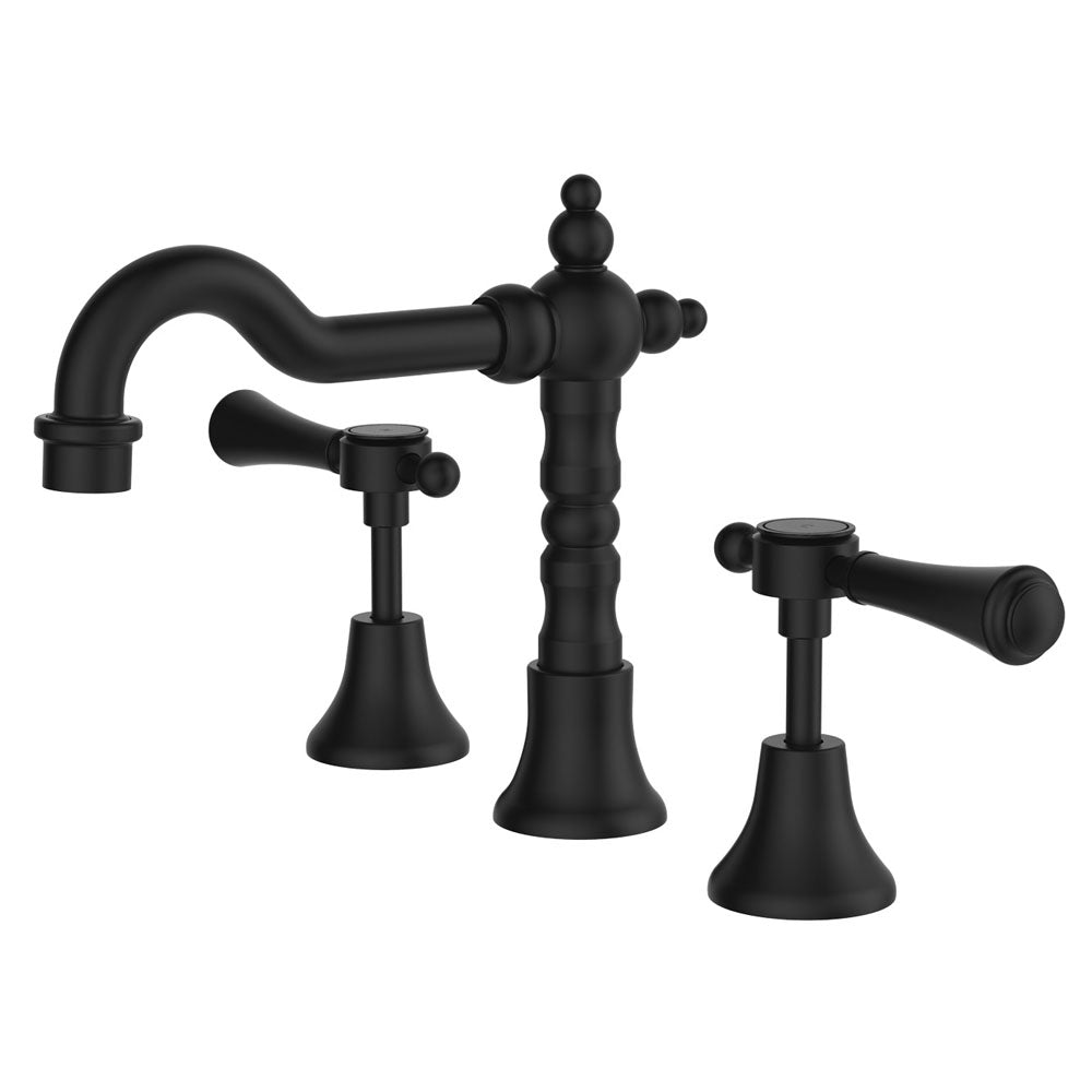 Fienza Lillian Lever Basin Set - Matte Black