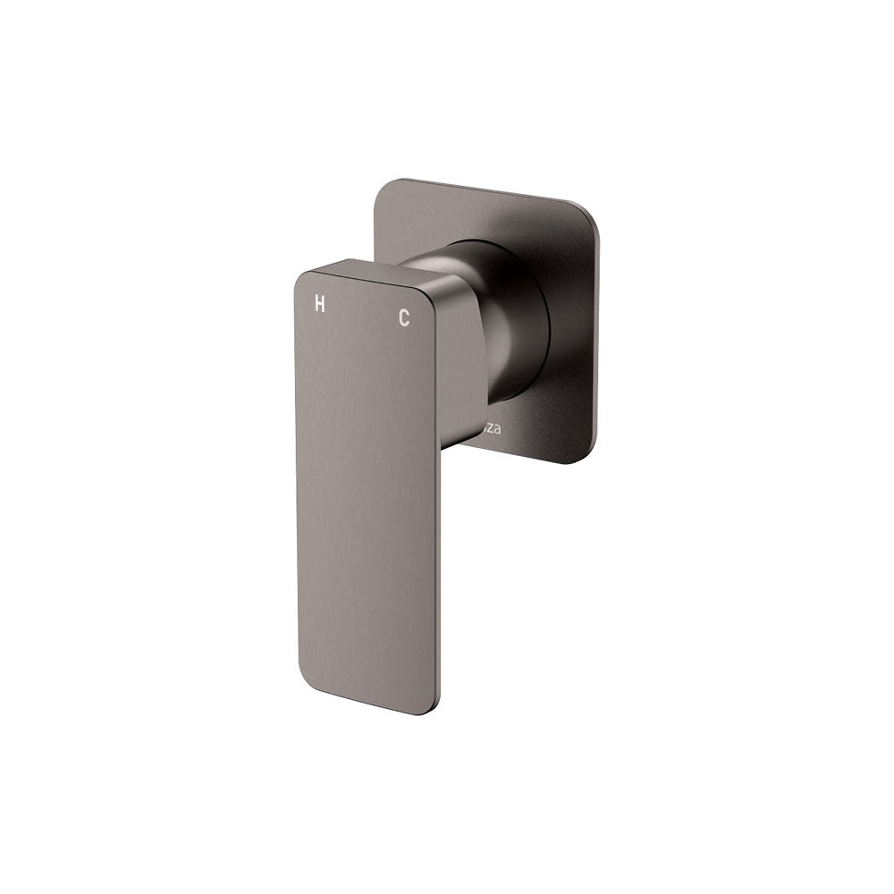 Fienza Tono Square Plate Wall Mixer - Gunmetal