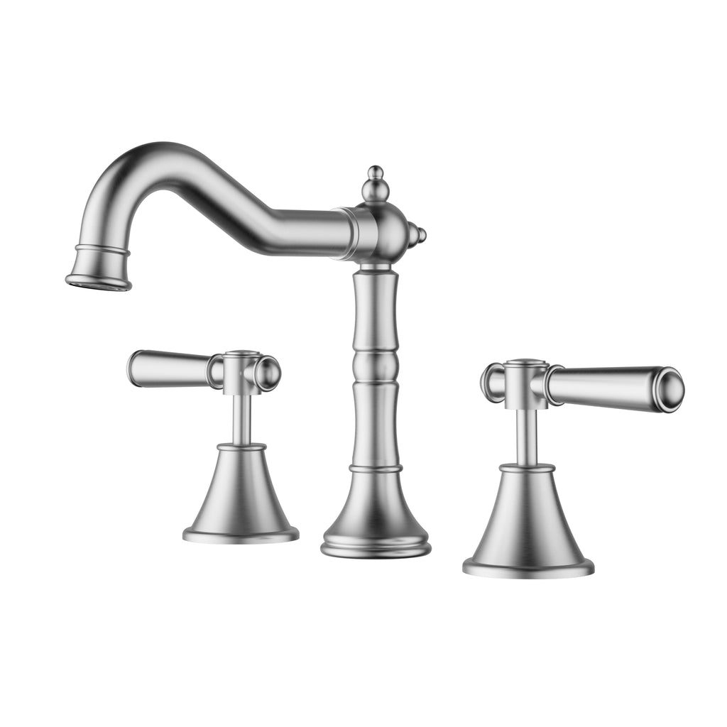 Ikon Clasico Basin Set - Brushed Nickel