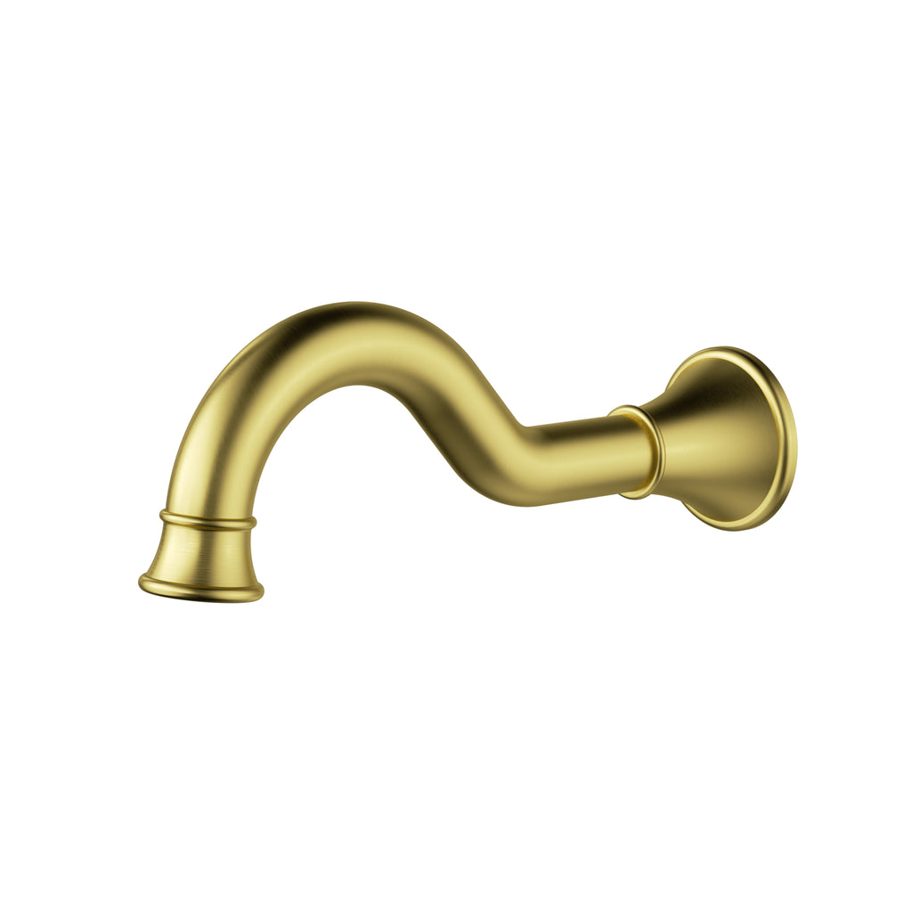 Ikon Clasico Bath Spout - Brushed Gold