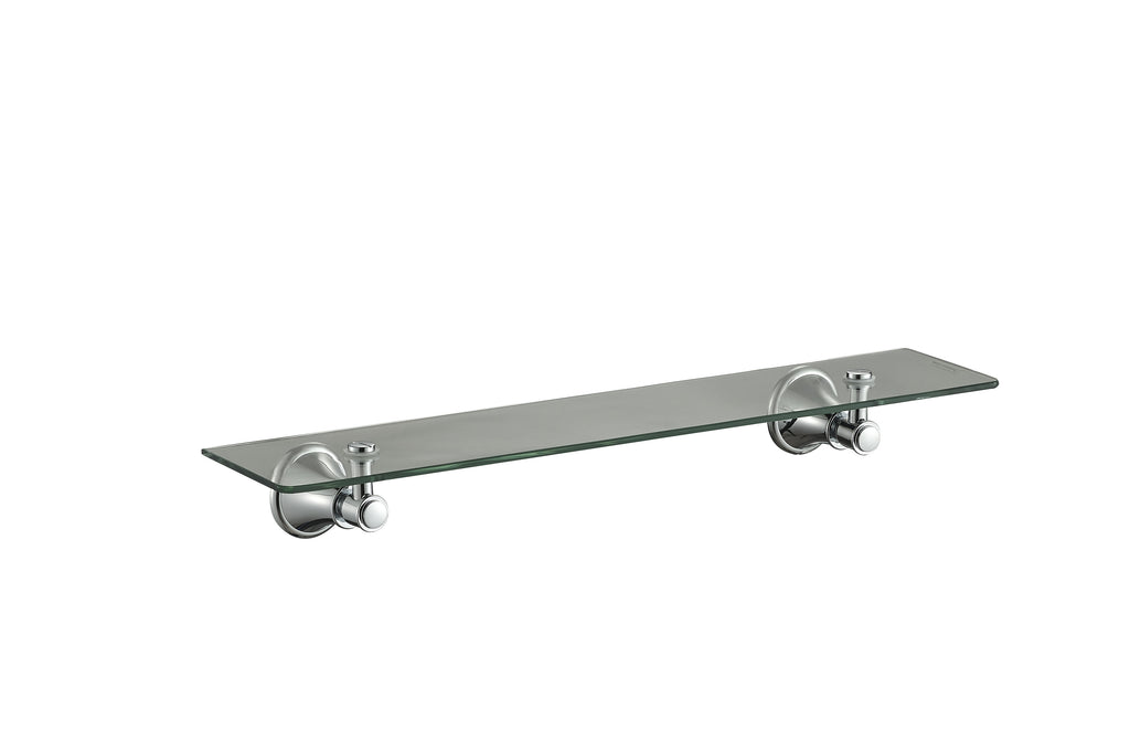 Ikon Clasico Glass Shelf - Brushed Nickel