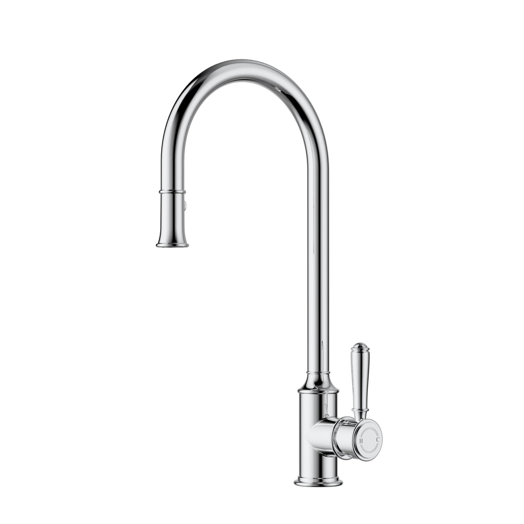 Ikon Clasico Pull-Out Sink Mixer - Chrome