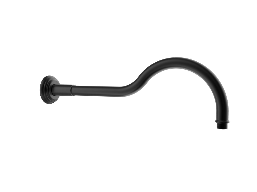 Ikon Clasico Shower Arm - Matte Black