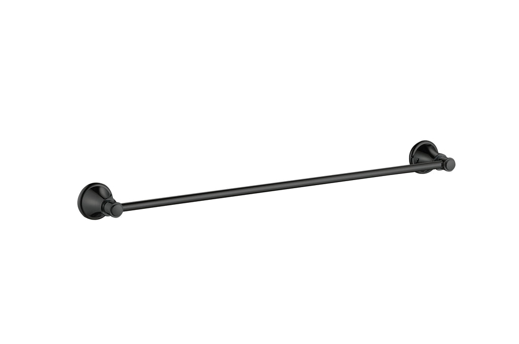 Ikon Clasico Single Towel Rail - Matte Black