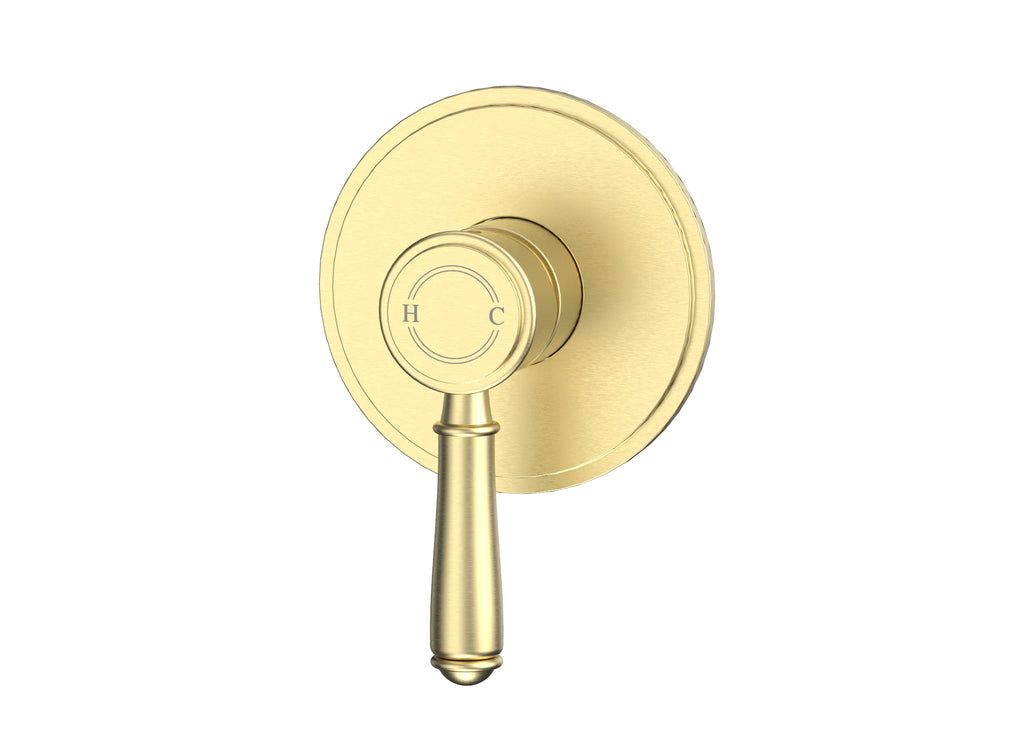 Ikon Clasico Wall Mixer Trim Kits - Brushed Gold