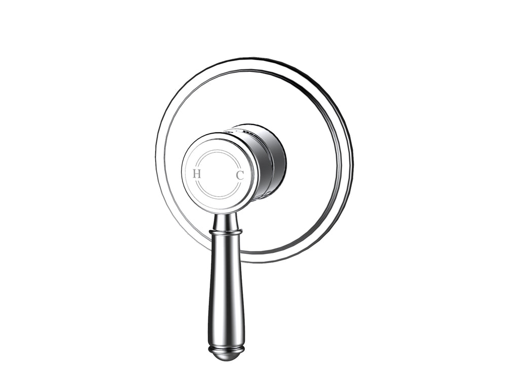 Ikon Clasico Wall Mixer Trim Kits - Chrome