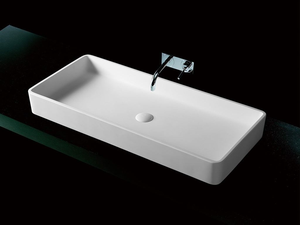 Kaskade Devon BRA08-900 Stone Basin - Matte White