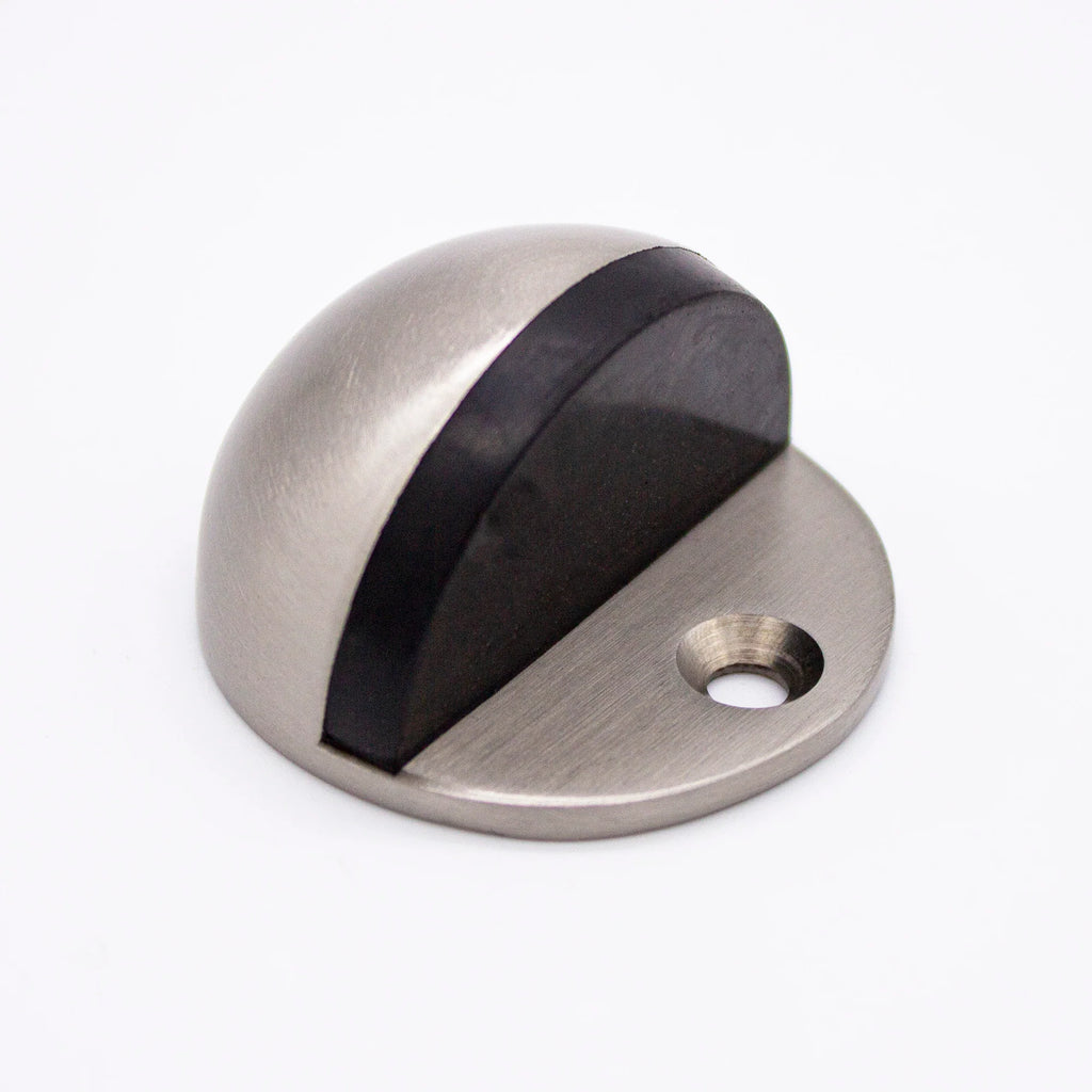 Manovella Brushed Nickel Half Moon Door Stop