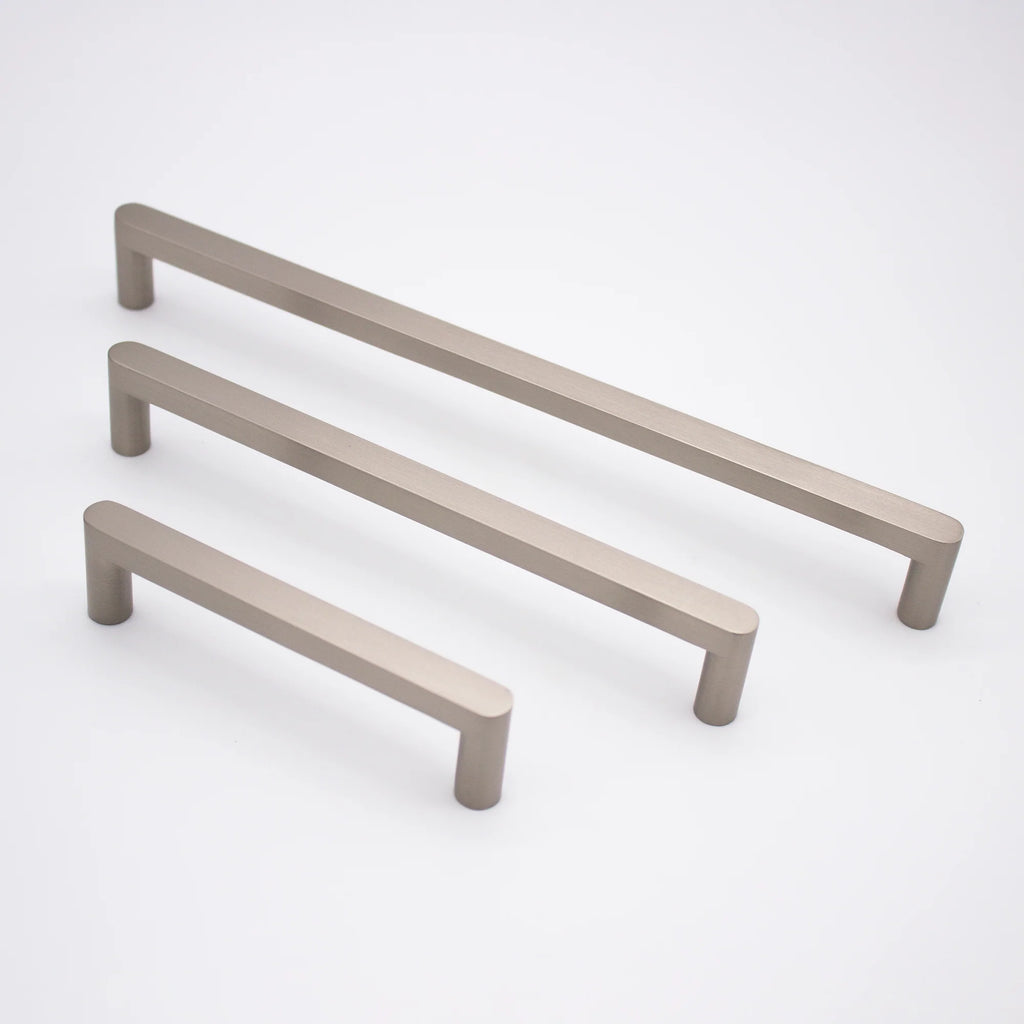 Manovella Brushed Nickel Straight Profile Cabinet Pull - Clio