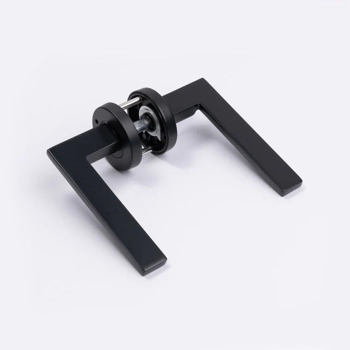 Manovella Matte Black Privacy Door Handle - Hamilton