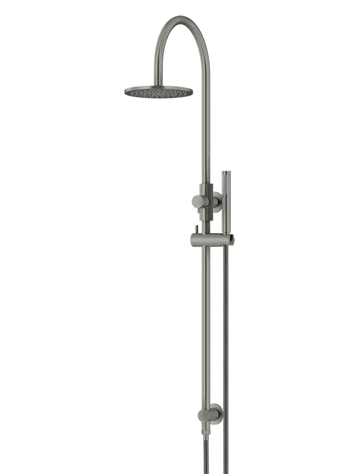 Meir Round Gooseneck Combination Shower Set - Gunmetal