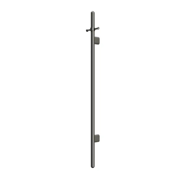 Meir Vertical Heated Towel Rail - Gunmetal