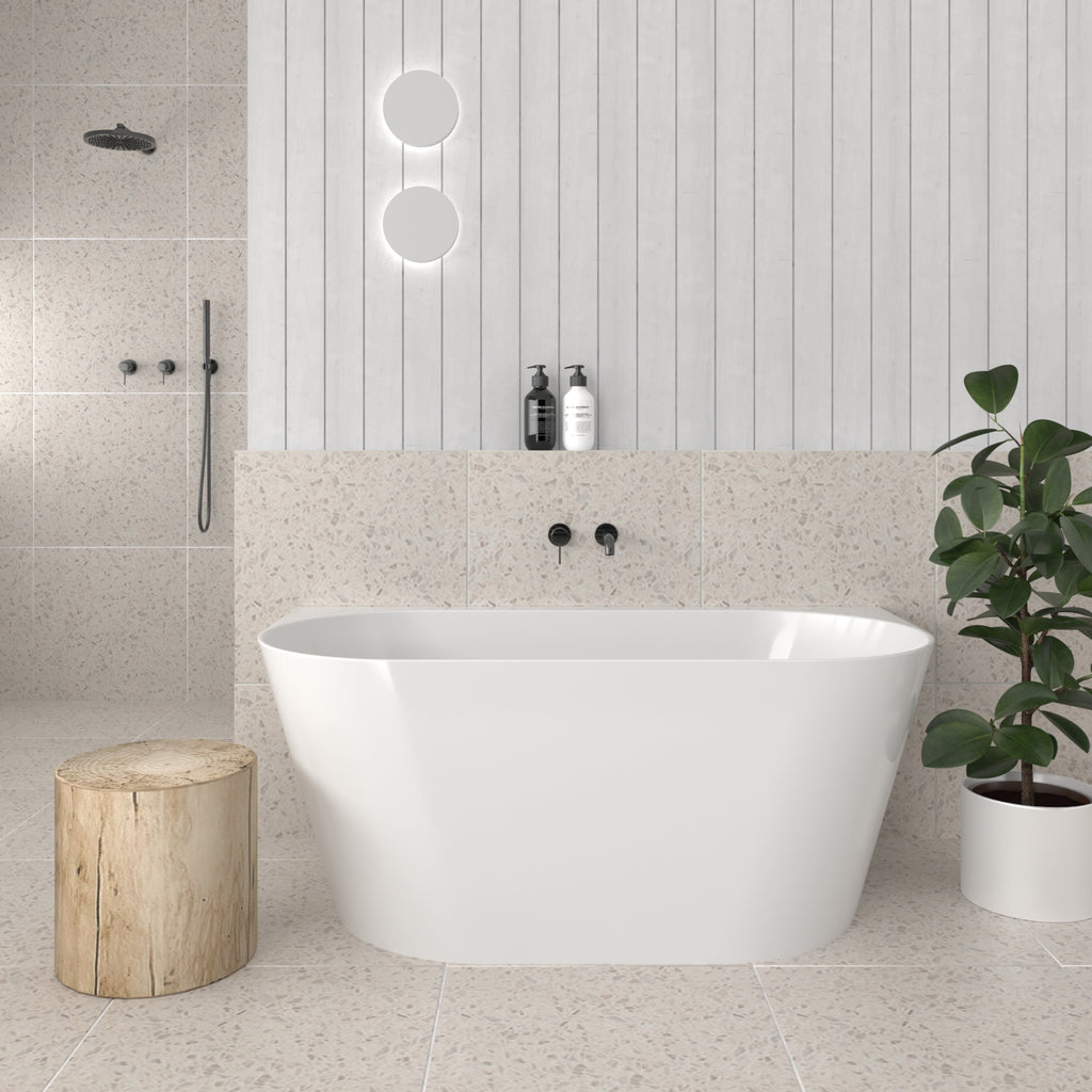 Muse Back To Wall Bathtub Gloss White