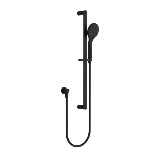 Nero Ecco Shower Rail With Air Shower - Matte Black