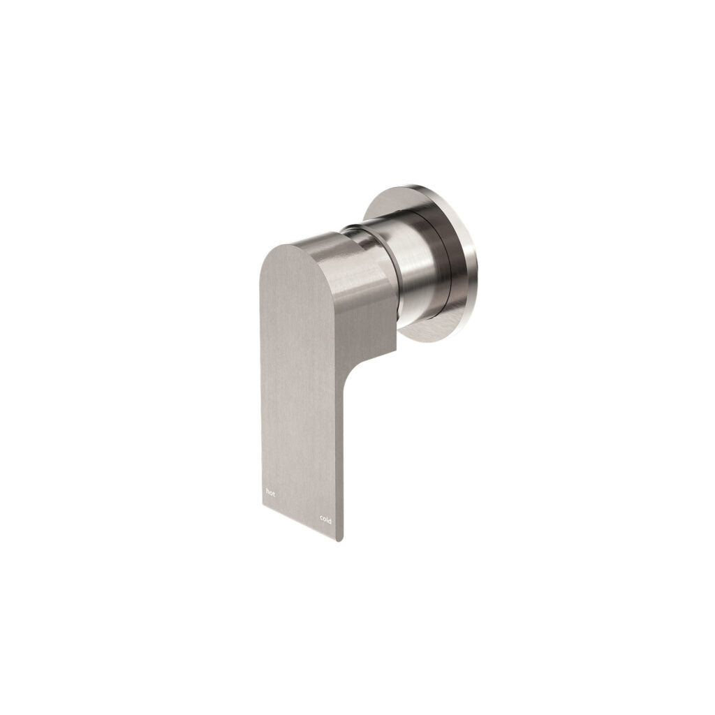 Nero Bianca Shower / Bath Mixer 80mm - Brushed Nickel