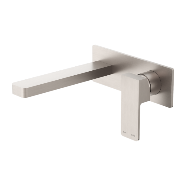 Nero Celia Wall Basin Mixer - Brushed Nickel