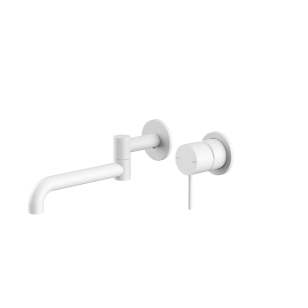 Nero Mecca Wall/Basin Bath Mixer Swivel Spout - Matte White