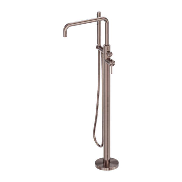 Nero ZEN SS316L Freestanding Bath Mixer - Brushed Bronze