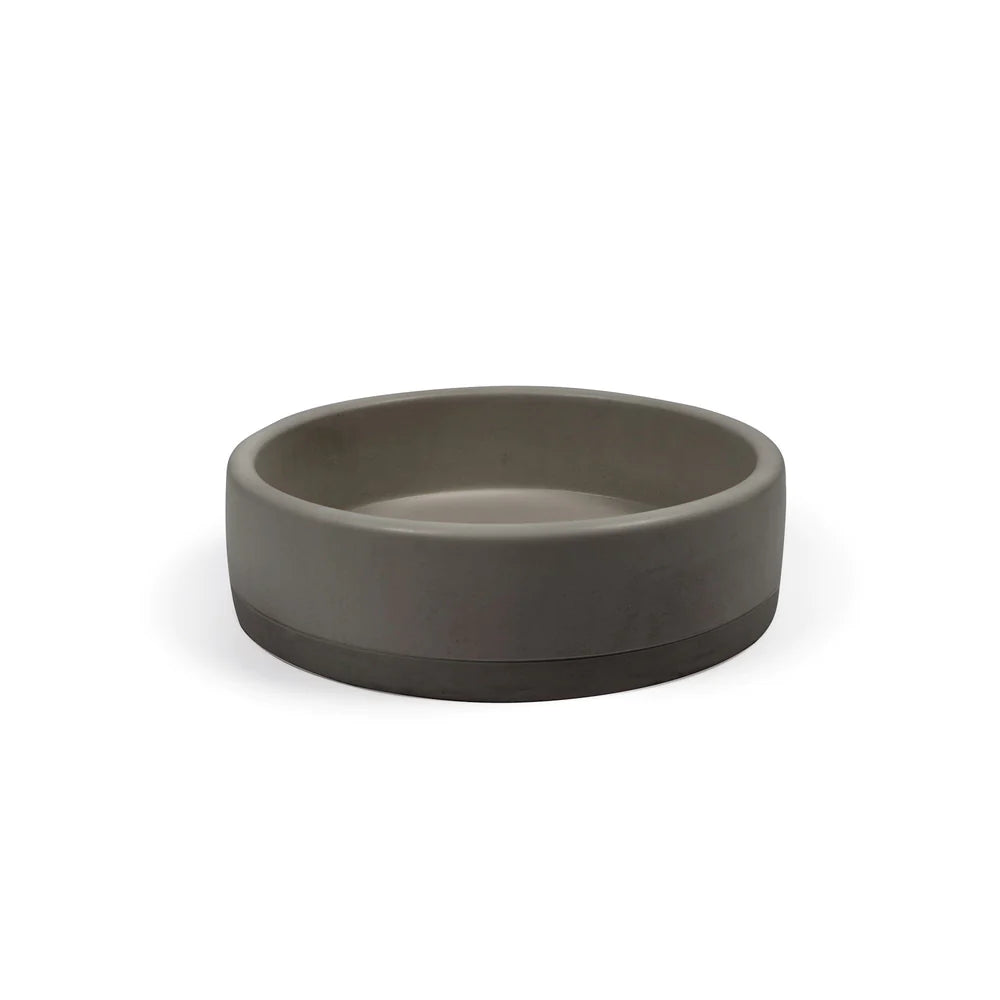 Nood Co Bowl Basin Two-Tone Surface Mount - Mid Tone Grey