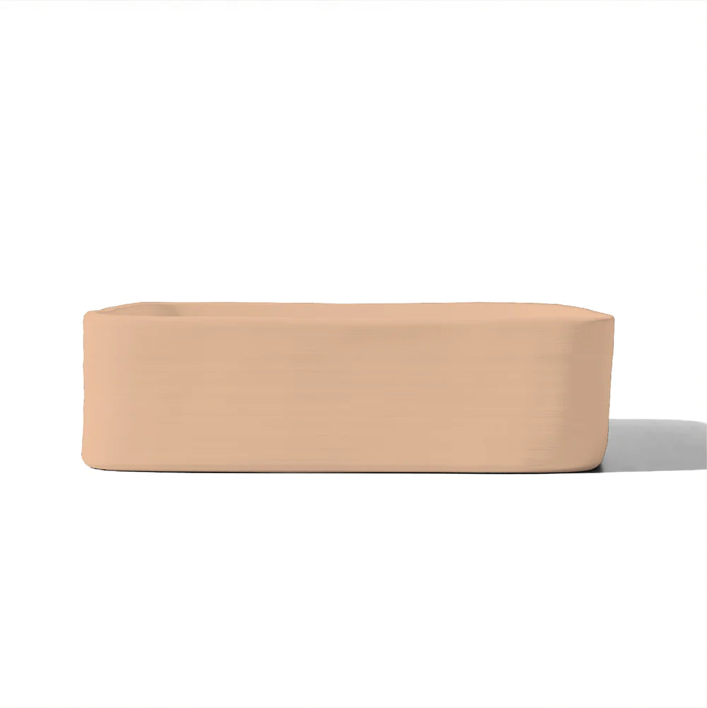 Nood Co Cast Basin Surface Mount - Pastel Peach