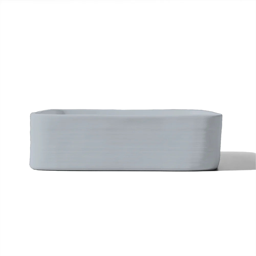 Nood Co Cast Basin Wall Hung - Powder Blue