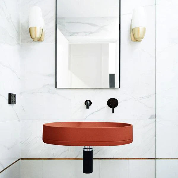 Nood Co Pill Basin Wall Hung - Musk