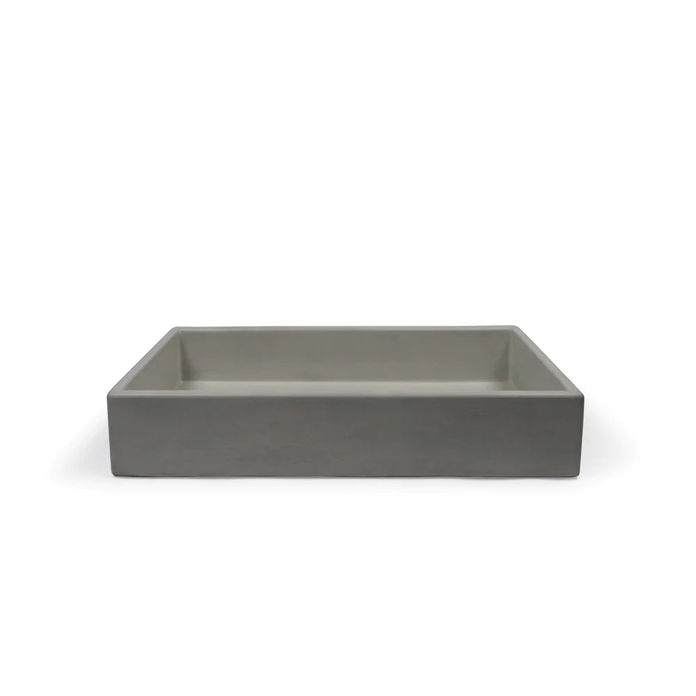 Nood Co Trough Basin Surface Mount - Mid Tone Grey