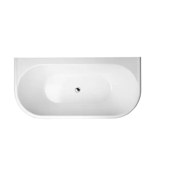 Decina Oxford Freestanding back to wall Bath 1700mm - Gloss White