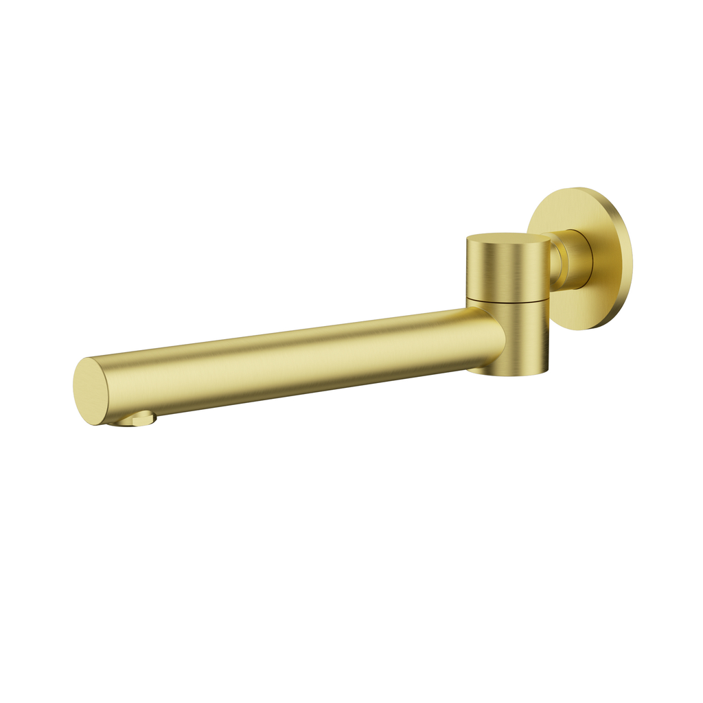 Otus Swivel Bath Spout - Brushed Gold