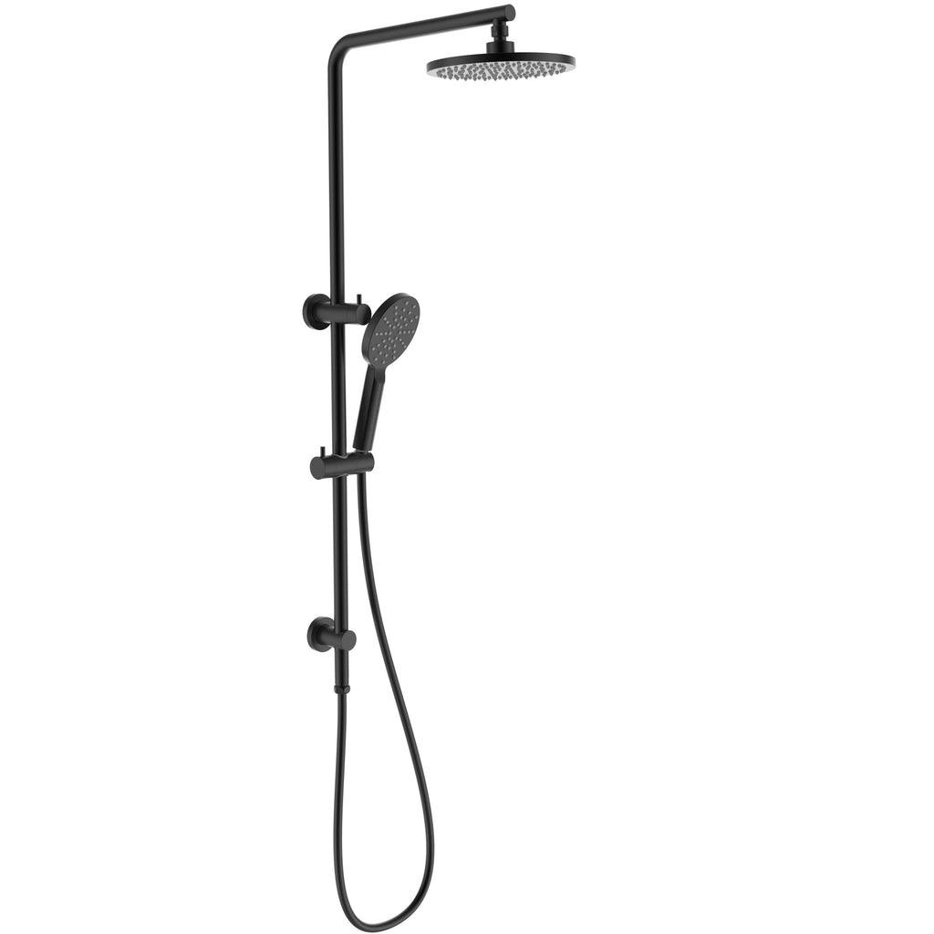 Cora Round Multifunction Shower Set - Matte Black