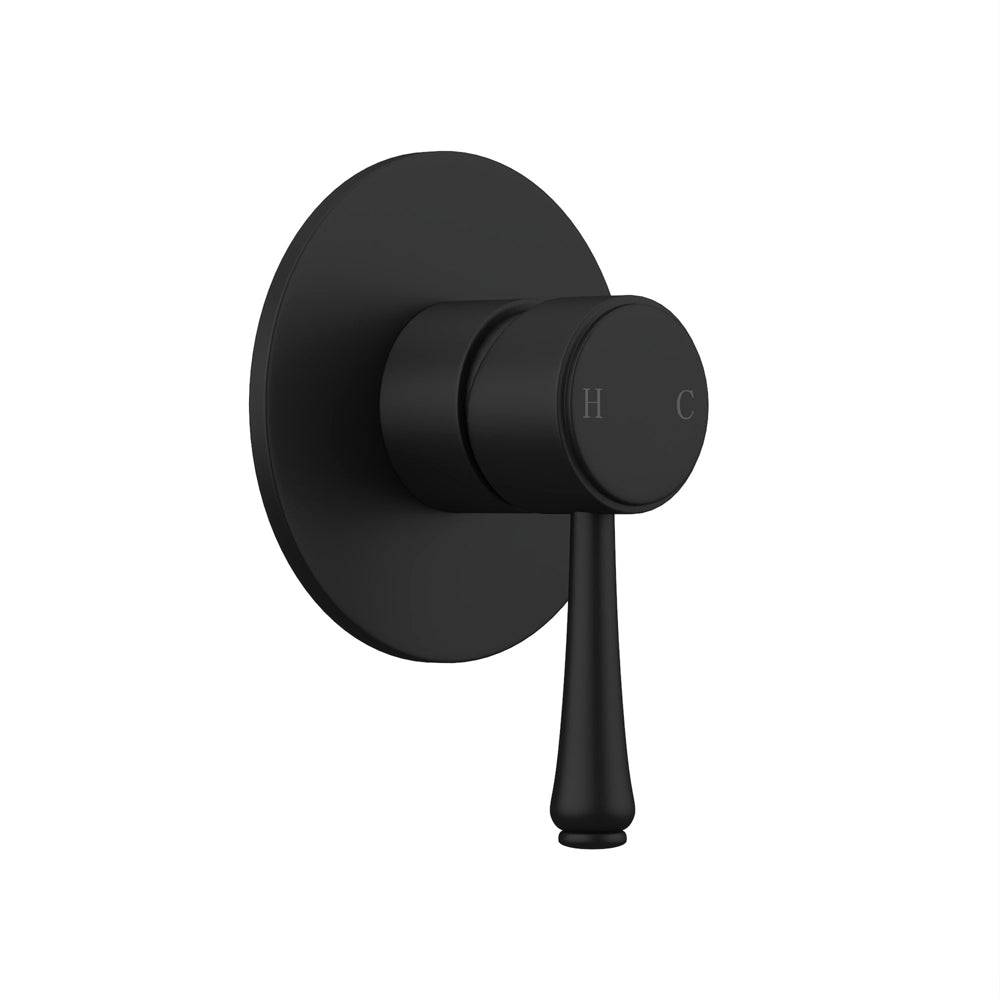 Augustine Classic Traditional Wall Mixer - Matte Black