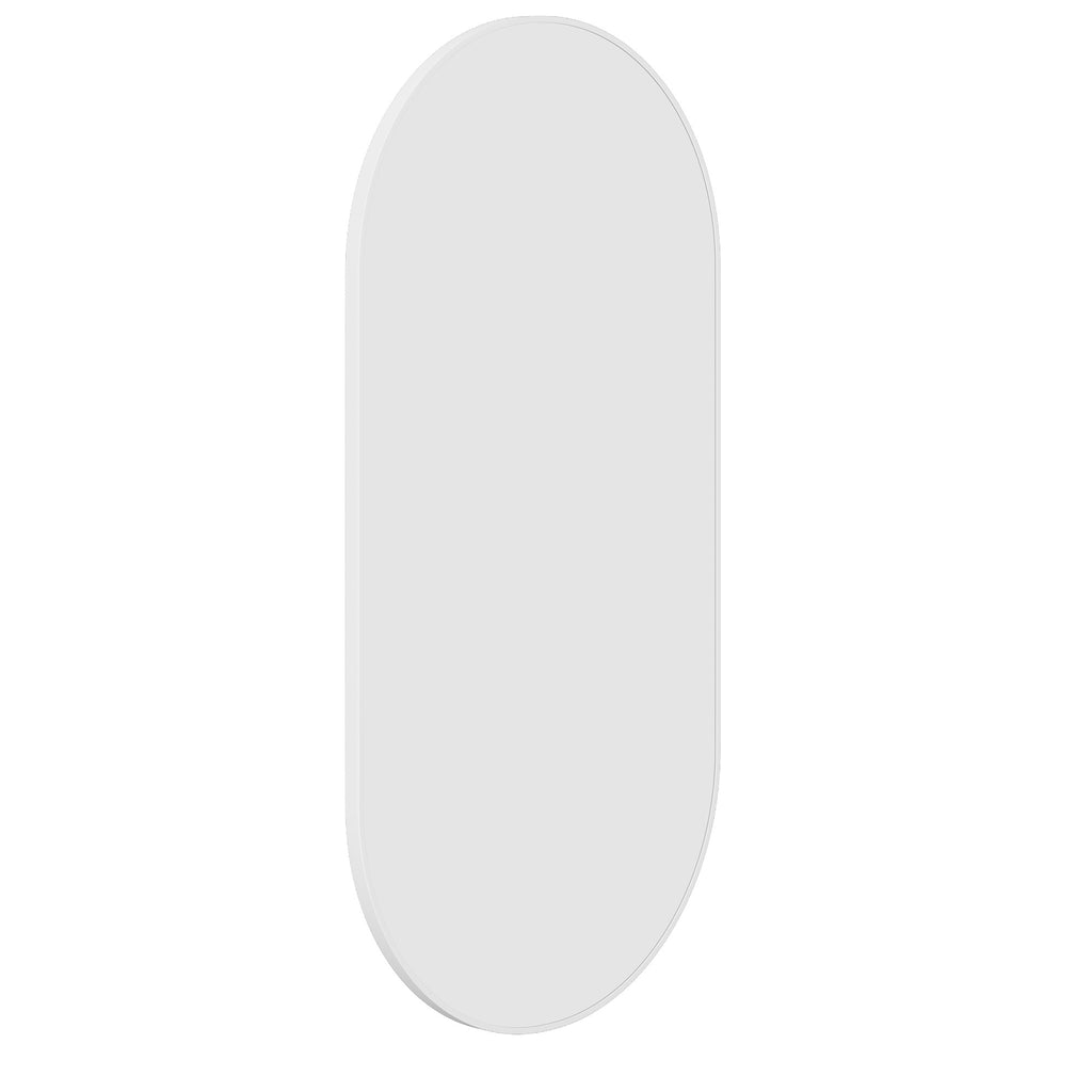 Thermogroup Ablaze Havana Pill Framed Mirror - White