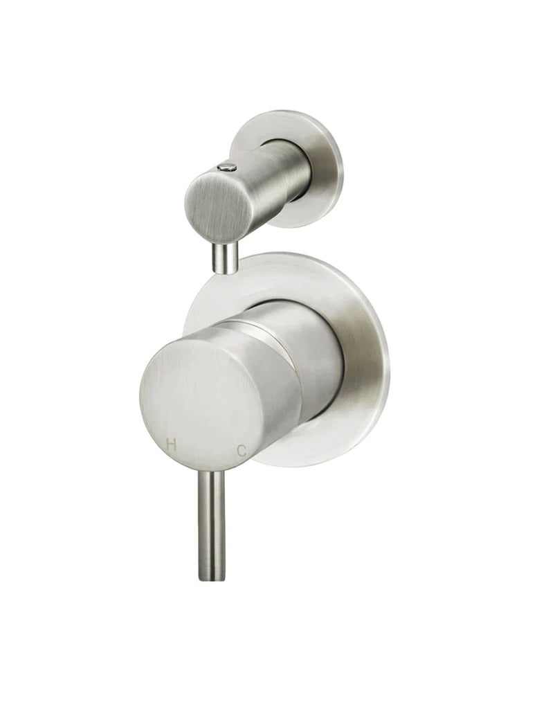 Meir Round Wall Mixer Diverter Finish Only - Brushed Nickel