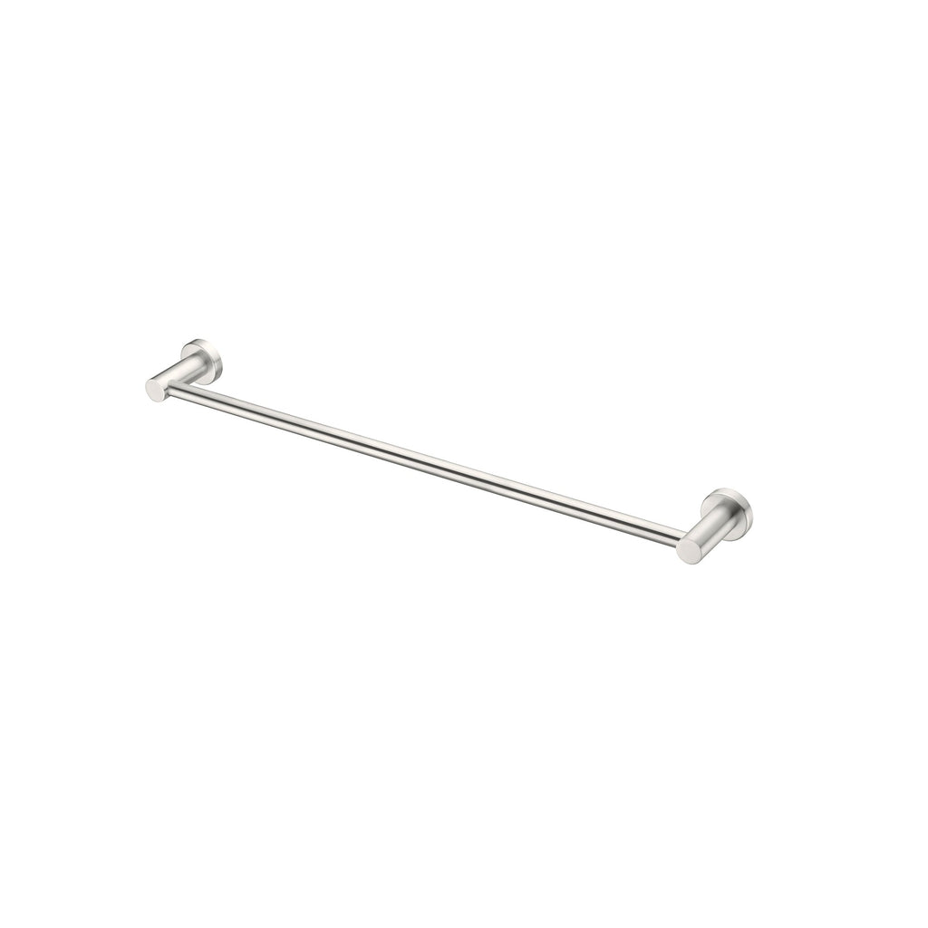 Nero Mecca Single Towel Rail 600mm - Brushed Nickel