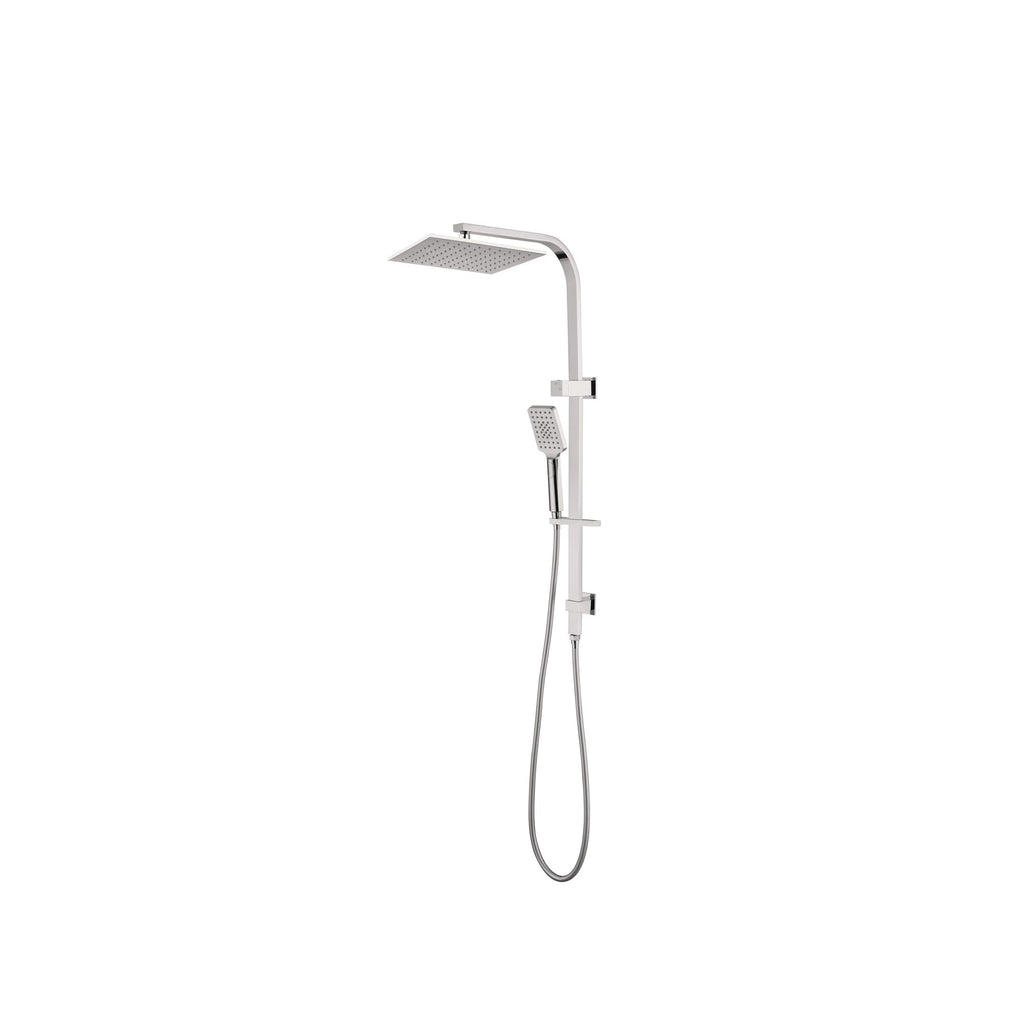 Nero Celia Flat Rail Square 250mm Combination Shower - Brushed Gold