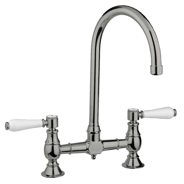 Armando Vicario Provincial Exposed Breach Kitchen Tap - Brushed Nickel