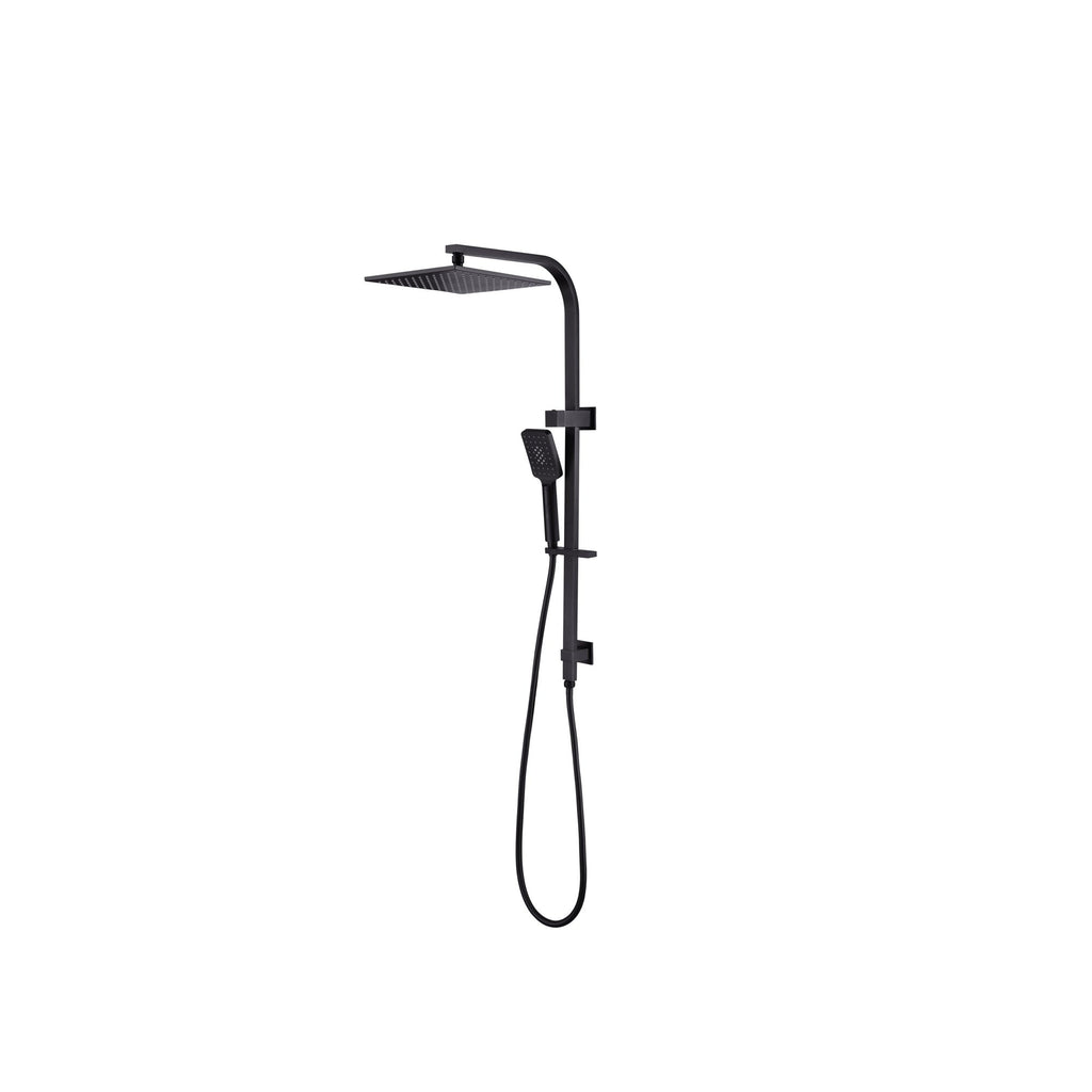 Nero Celia Square 250mm Combination Shower - Matte Black