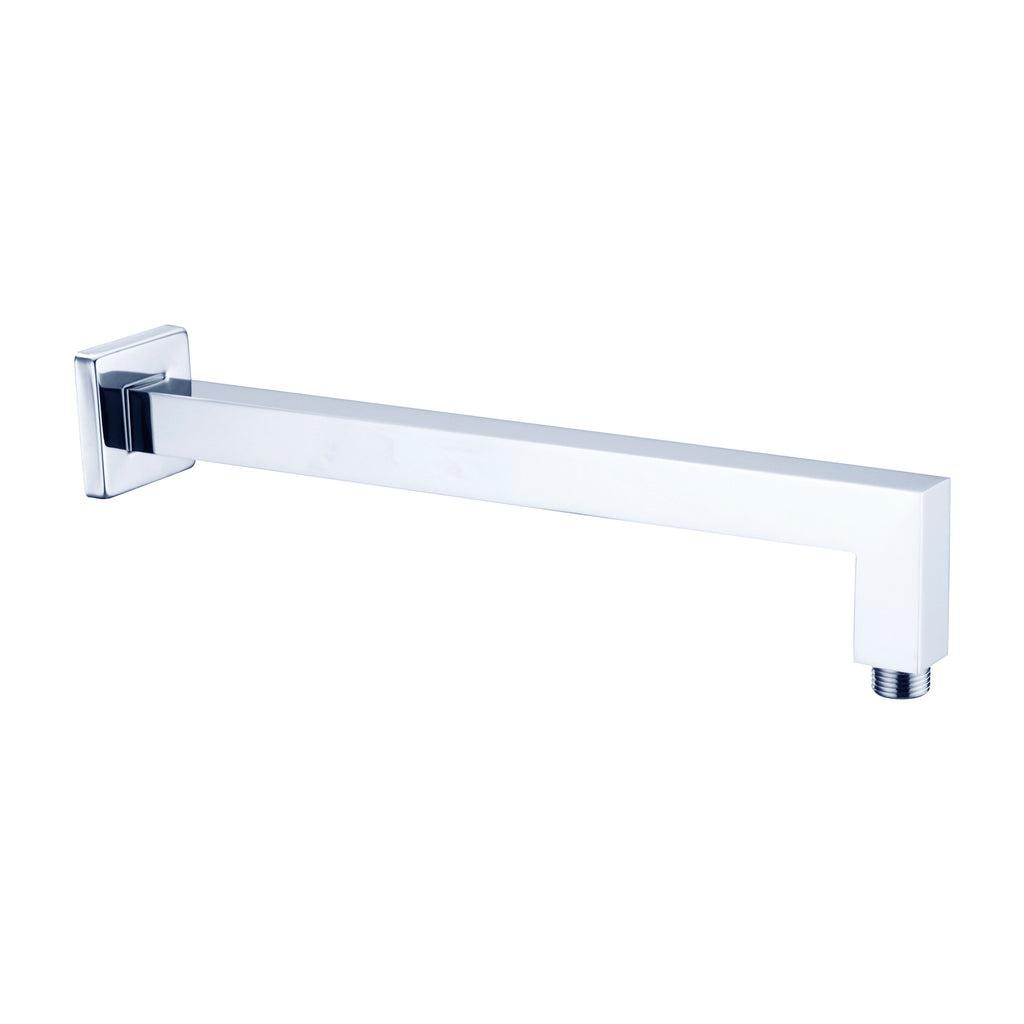 Nero Metro Square Wall Mounted Shower Arm - Chrome - Wellsons