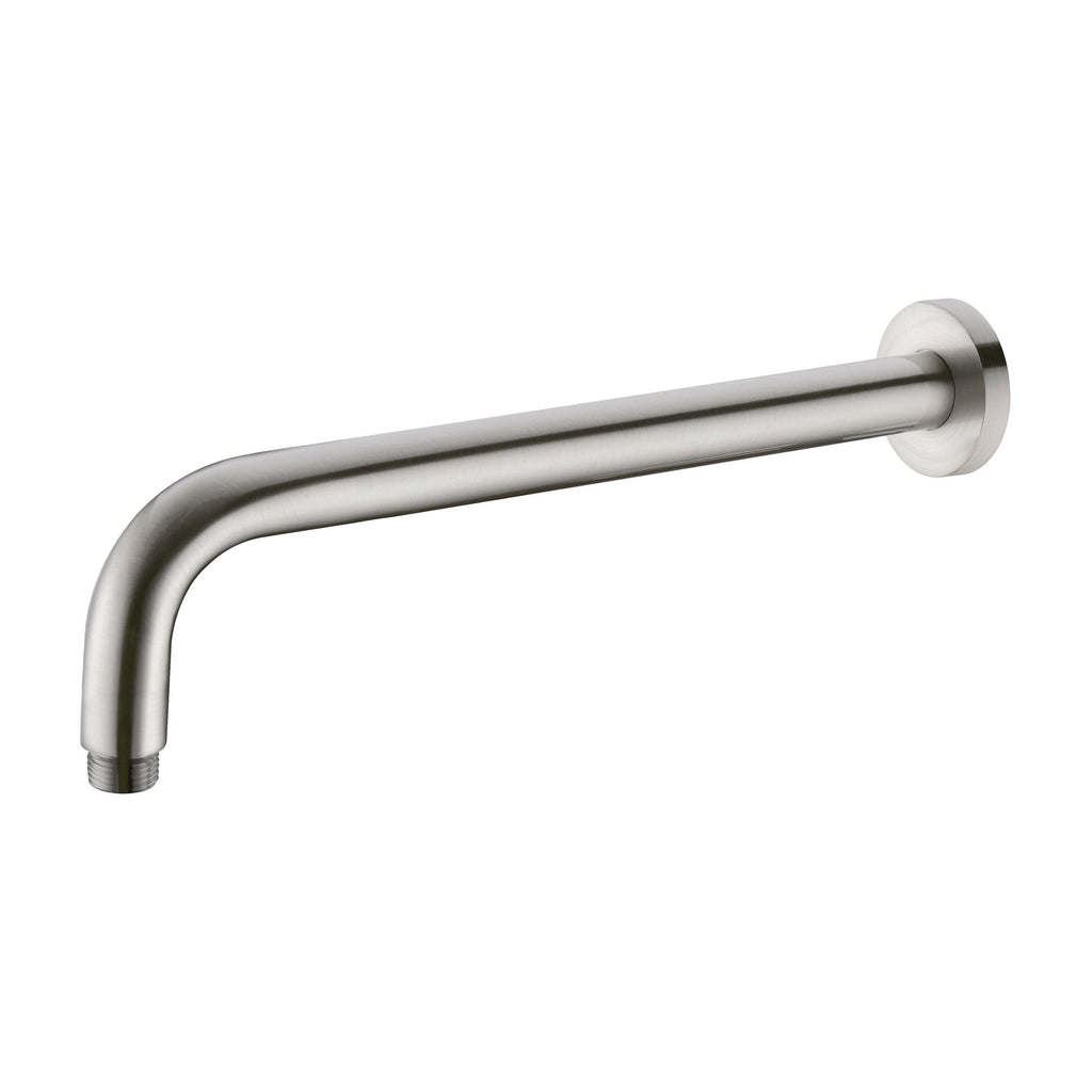 Nero Round Wall Shower Arm - Brushed Nickel