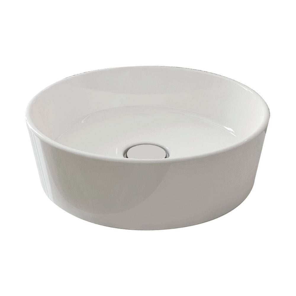 Fienza Rak Moon Round Above Counter Basin - Gloss White