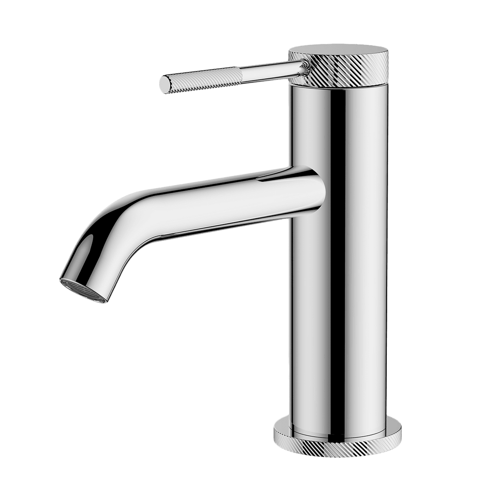 Gareth Ashton Poco Knurled Basin Mixer - Chrome