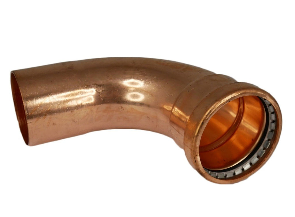 Copper Press 90° Elbow (Male/Female) Water 80MM - Wellsons