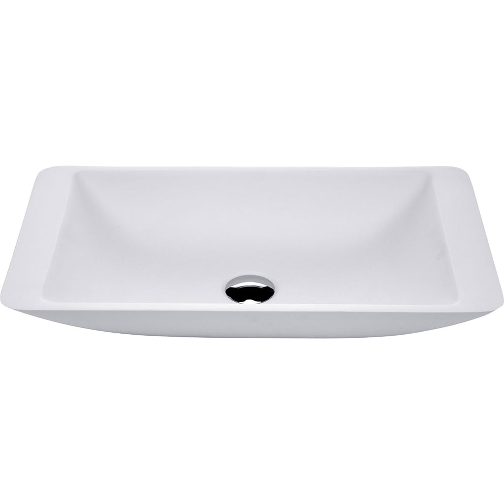 Fienza Classique 600 Above Counter Solid Surface Basin - Matte White