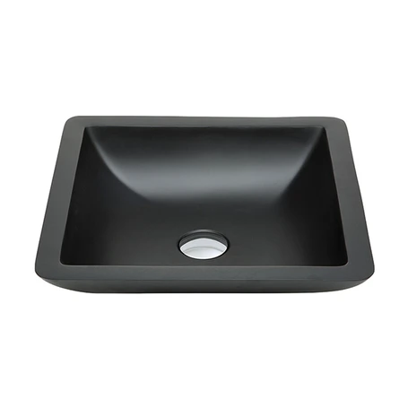 FienzaClassique420AboveCounterSolidSurfaceBasin-MatteBlack